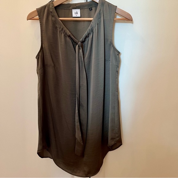 CAbi Cinch Blouse - Loden green, Sz S - Picture 3 of 6